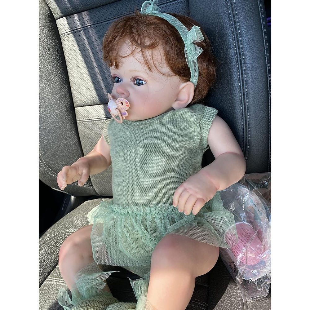 Reborn Angelbaby Realistic  Lifelike For Children Gift Acrylic Blue eyes 24